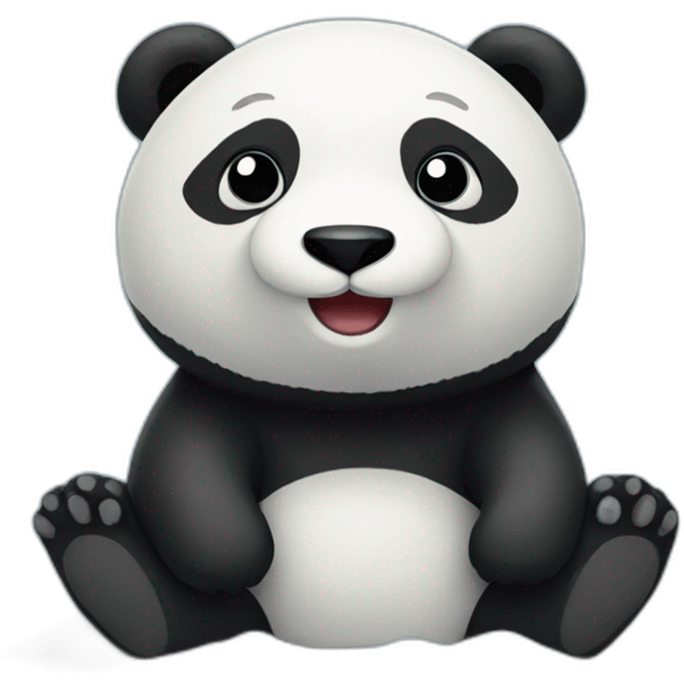 winter panda emoji