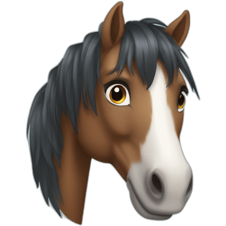 Poney câlin chien emoji