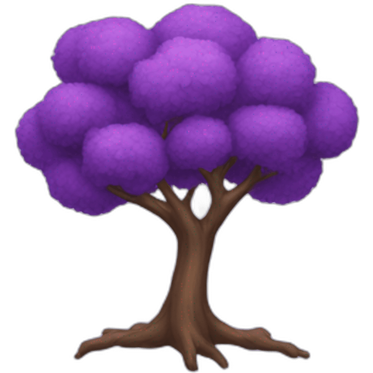 Purple tree emoji