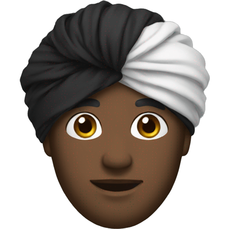 black turban emoji