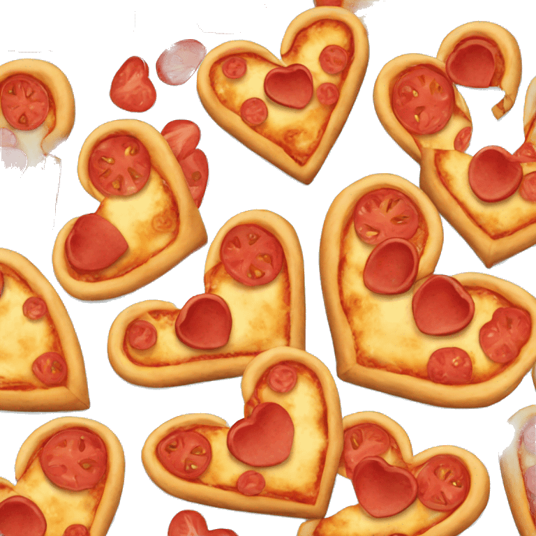 heart shaped pizza emoji