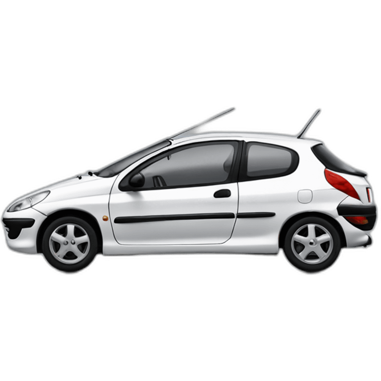 Peugeot 206+ noir emoji