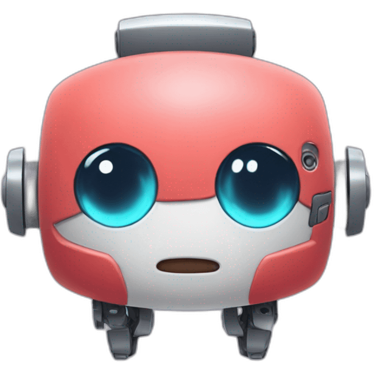 Cute uwu robot being naughty emoji