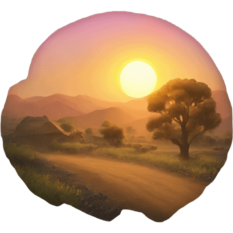 Country sun rise emoji