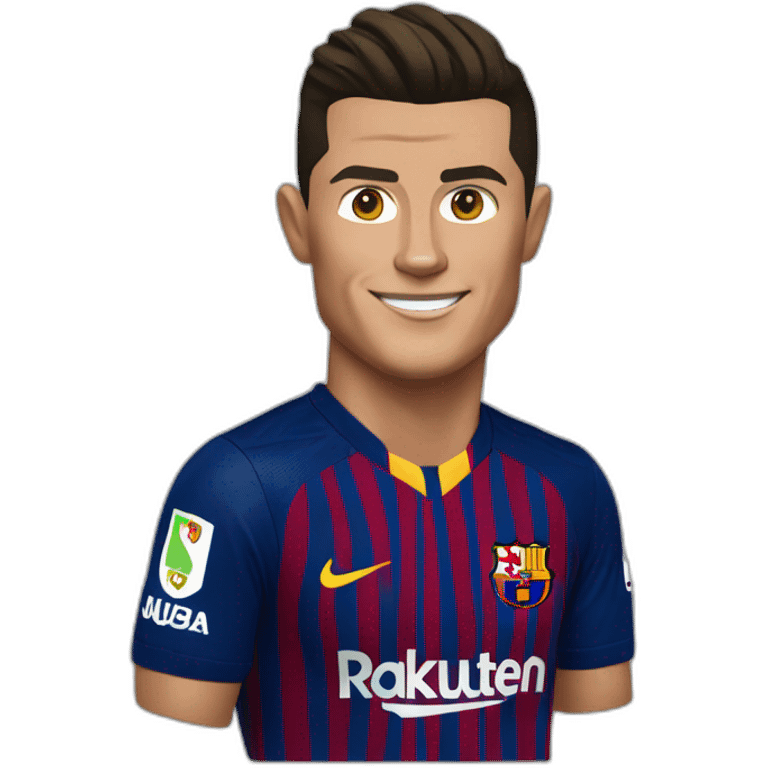 cristiano ronaldo in barca jersey emoji