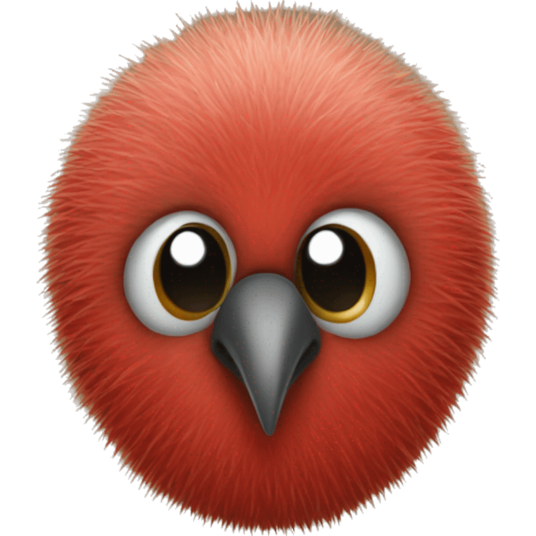 A red kiwi emoji