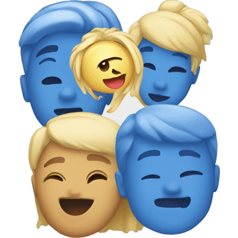 a blue beautiful emoji  emoji