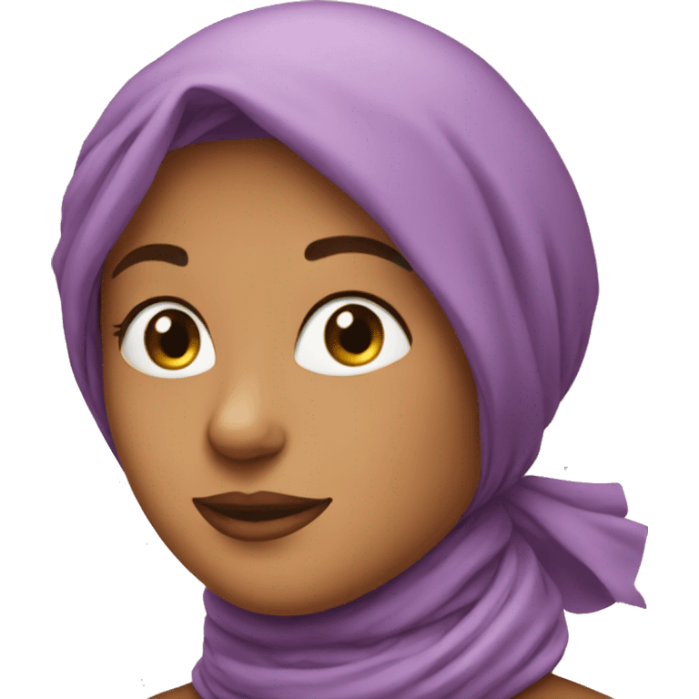 lady in head scarf emoji