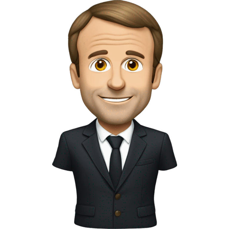 Emmanuel Macron qui a la calvitie emoji