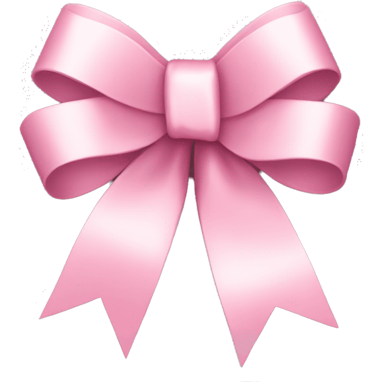 light pink ribbon bow emoji