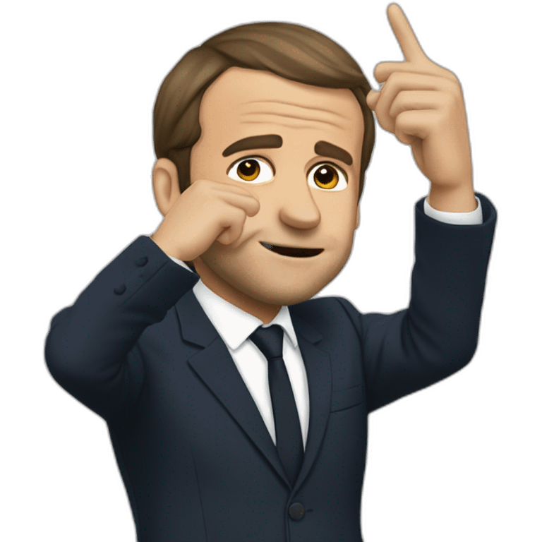 Macron qui dab emoji