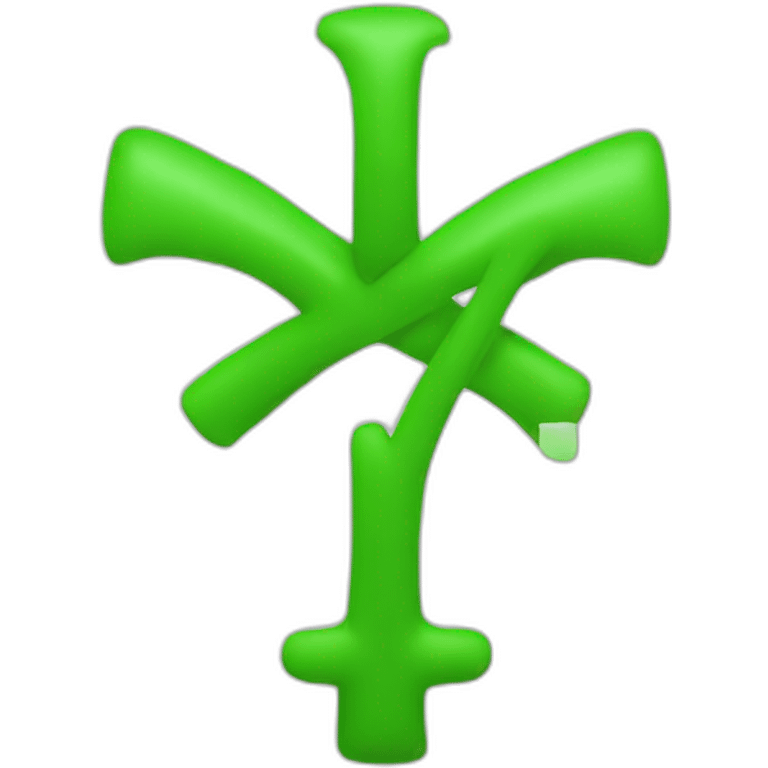 A green plus symbol emoji