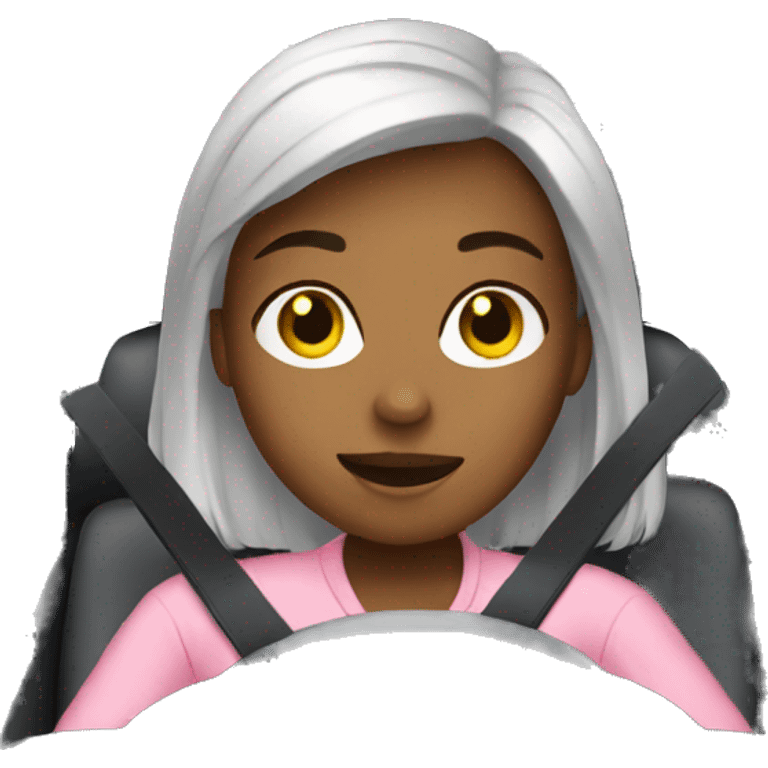 Girl driving car emoji