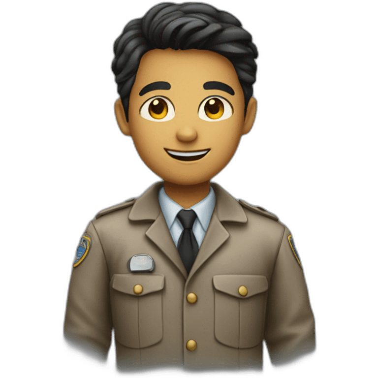 smiling young detective emoji