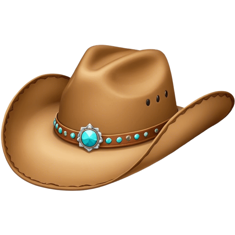 Cowgirl hat emoji