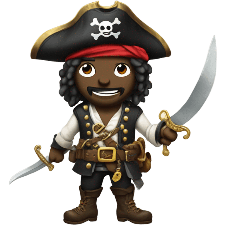 pirate with gold grill  emoji