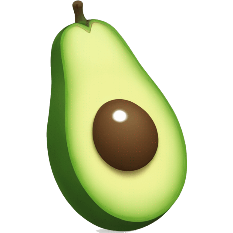 Half avocado with legs and arms emoji