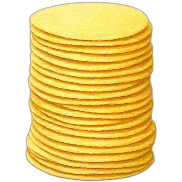 Stack of corn tortillas emoji