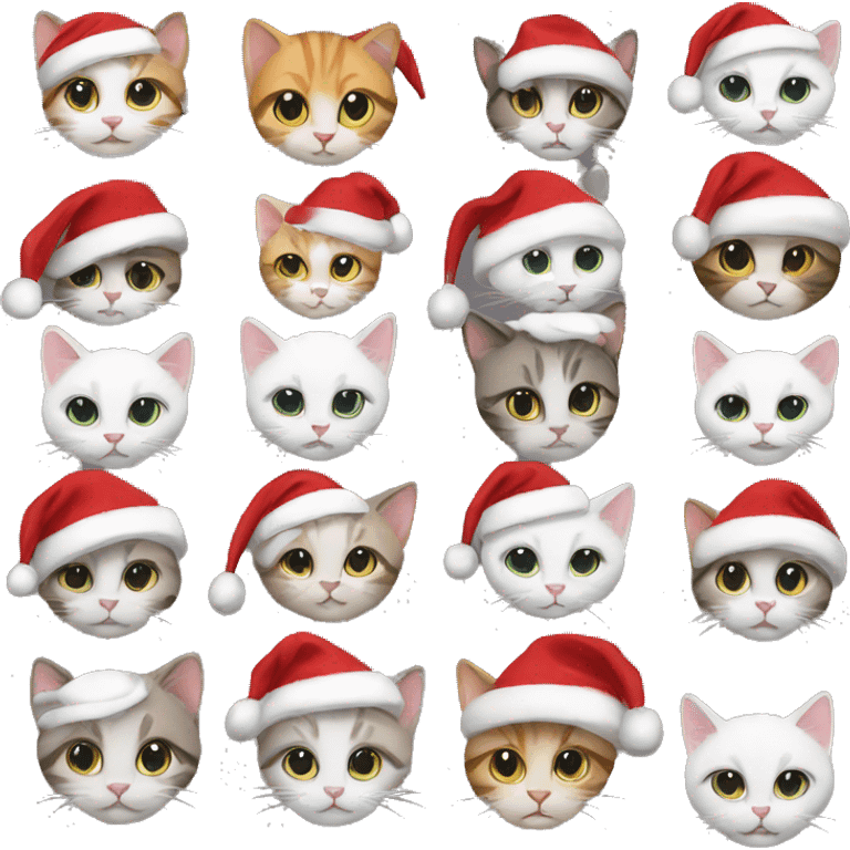 13 christmas cats emoji