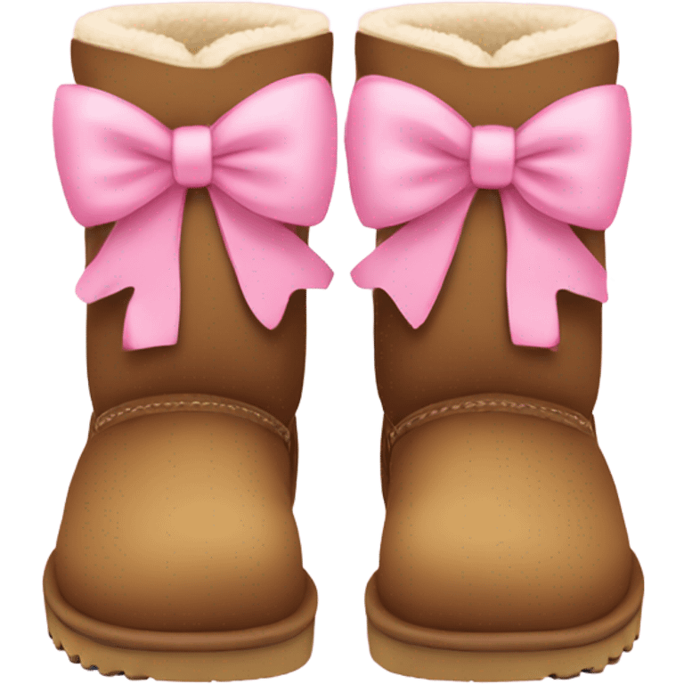 Uggs with pink bows emoji