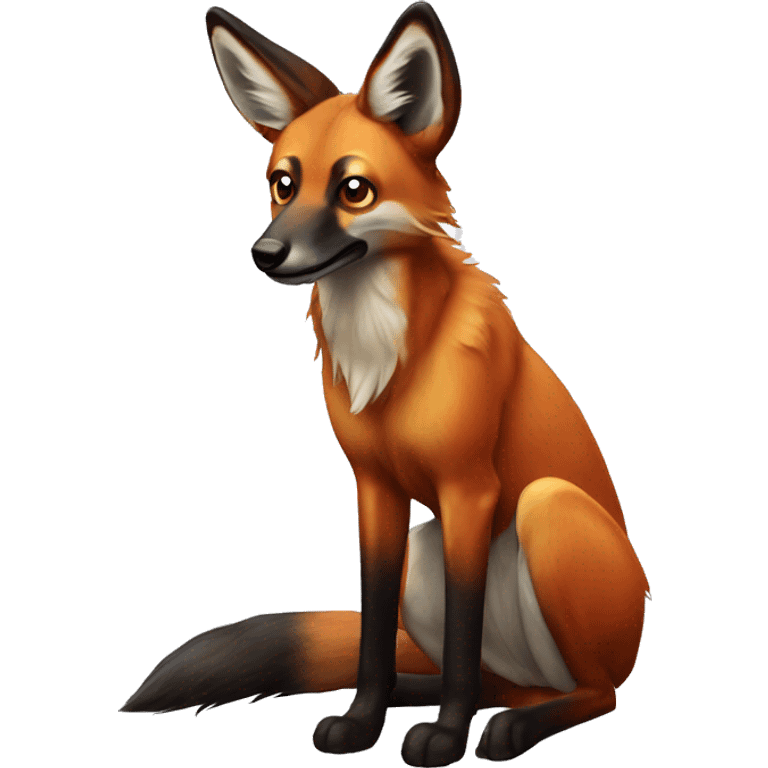 Maned wolf emoji