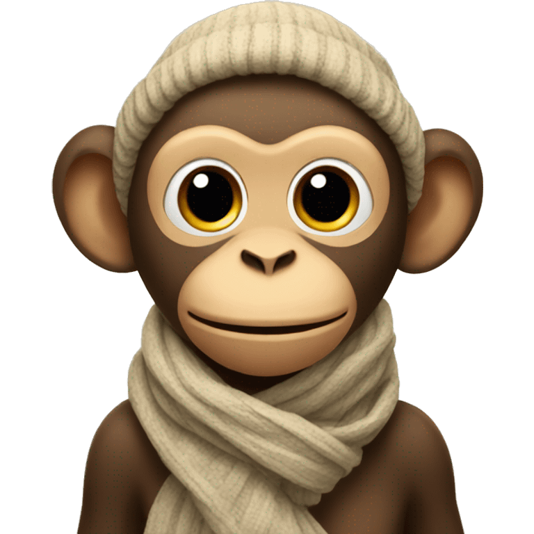 monkey with scarf on head emoji