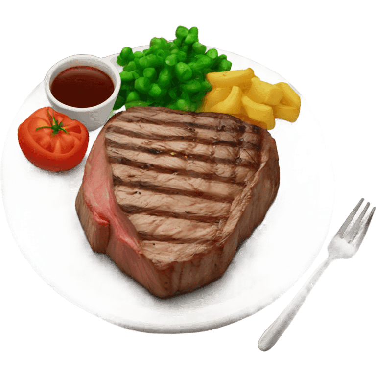 Steak dinner emoji