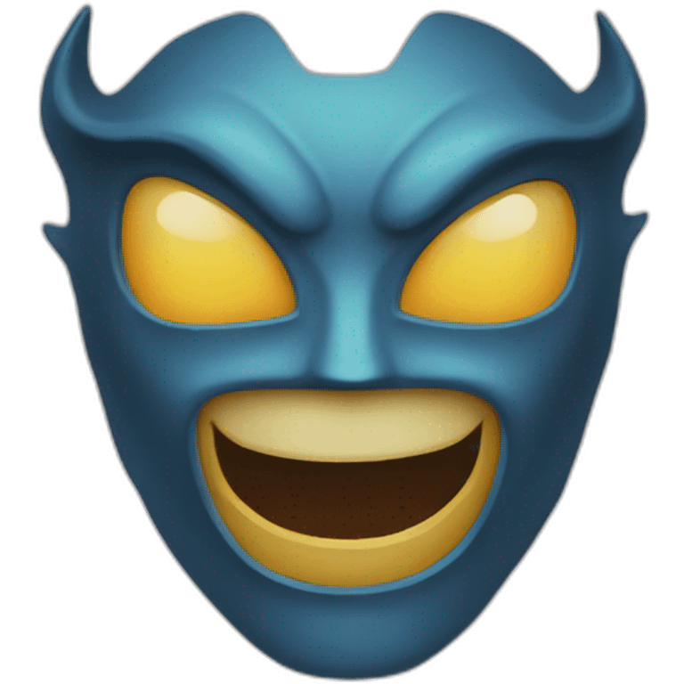 Un démon masqué emoji