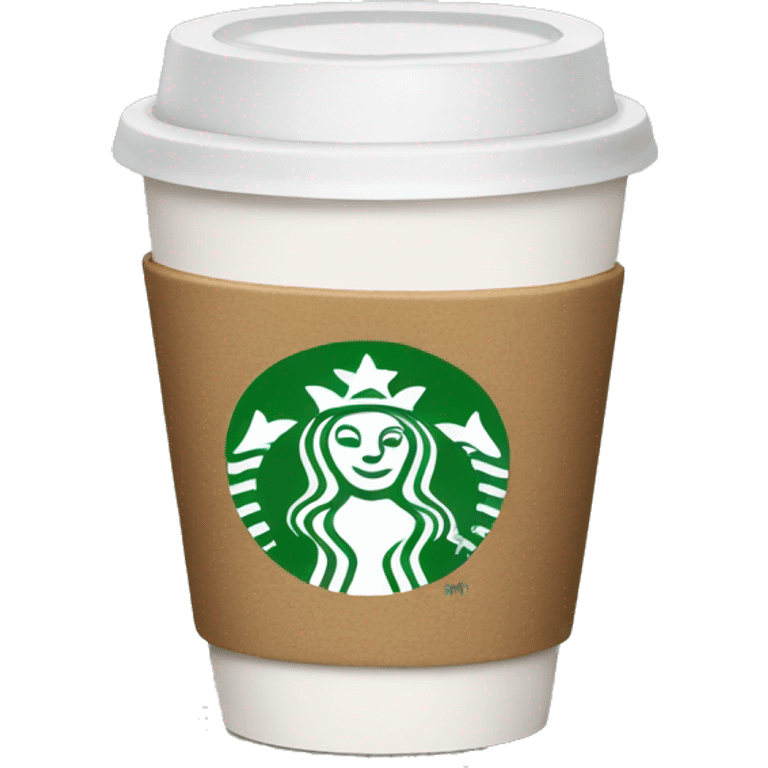 Coffee cup from Starbucks emoji