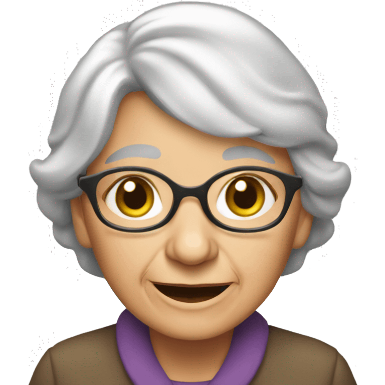 Old lady  emoji