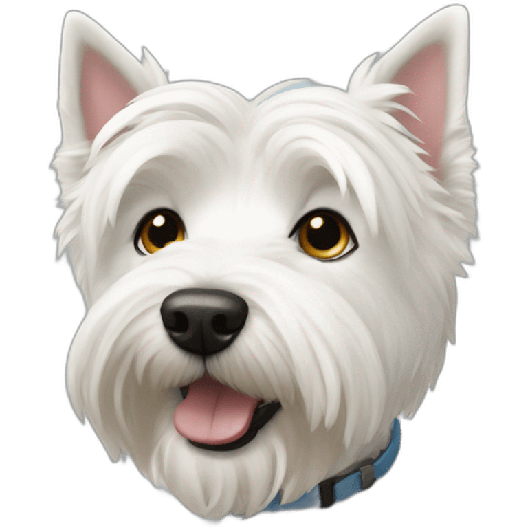 Westie dog emoji