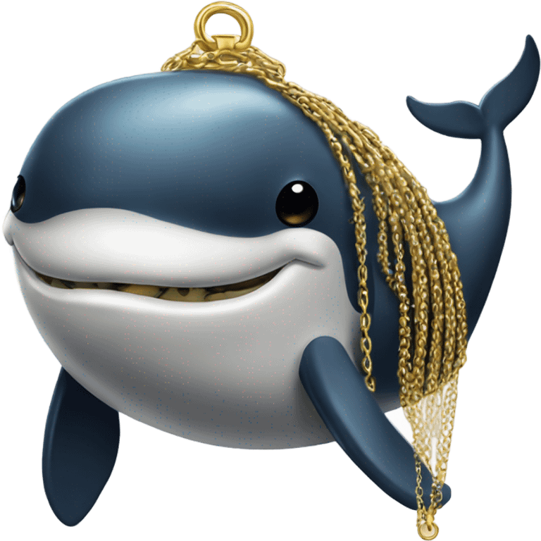 Pimp whale emoji