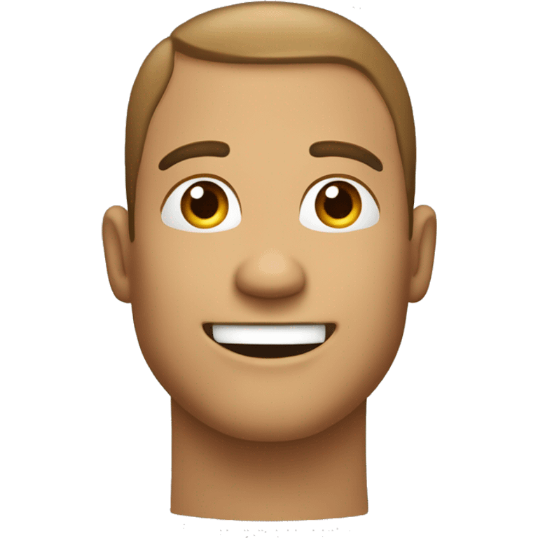 Smiling with feet up at the back of the head while the hands at the chin emoji