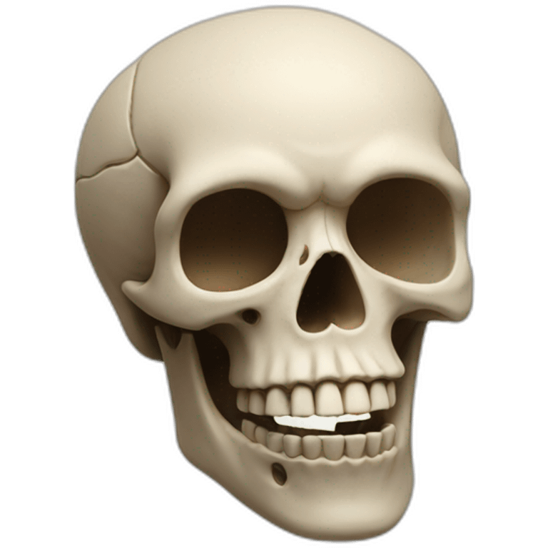 Skull clay emoji