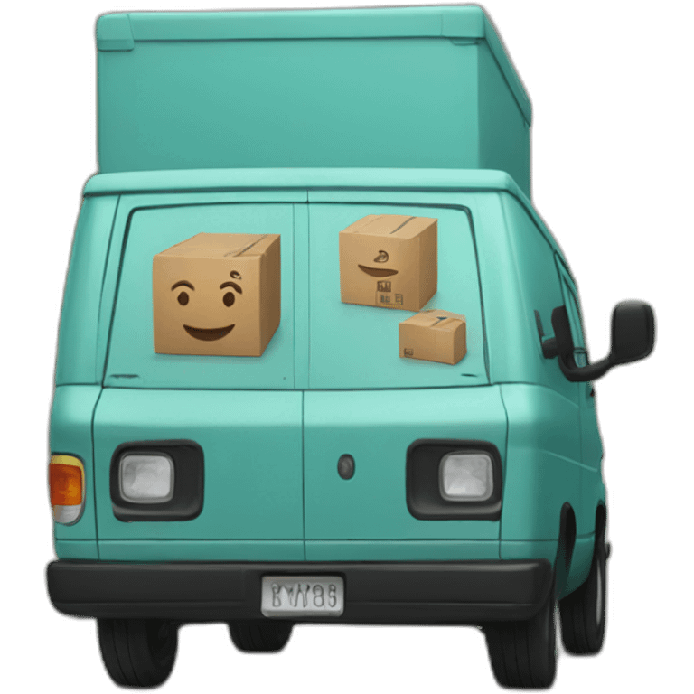 Amazon prime delivery van emoji