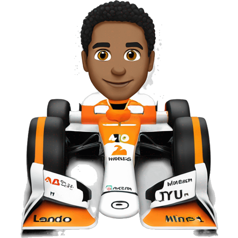 2024 miami livery mclaren formula 1 car Lando Norris emoji