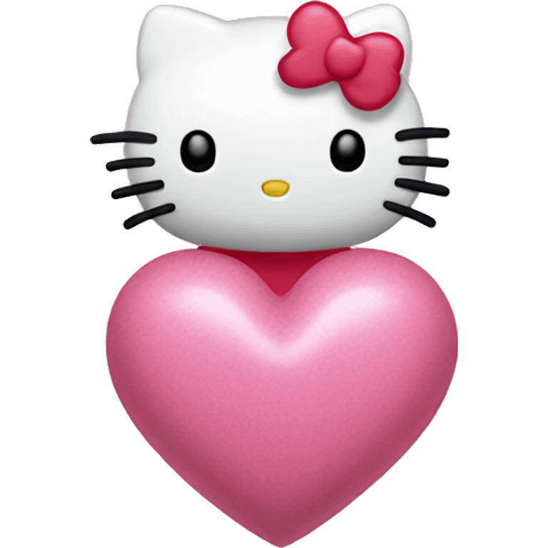 hello kitty heart emoji