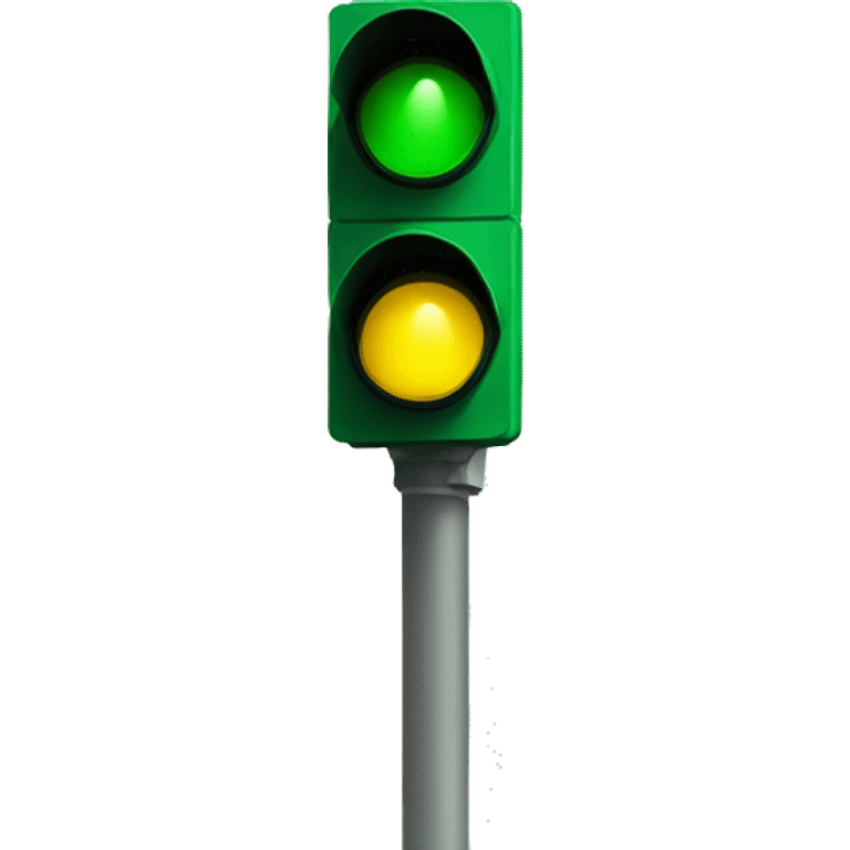 green traffic light emoji