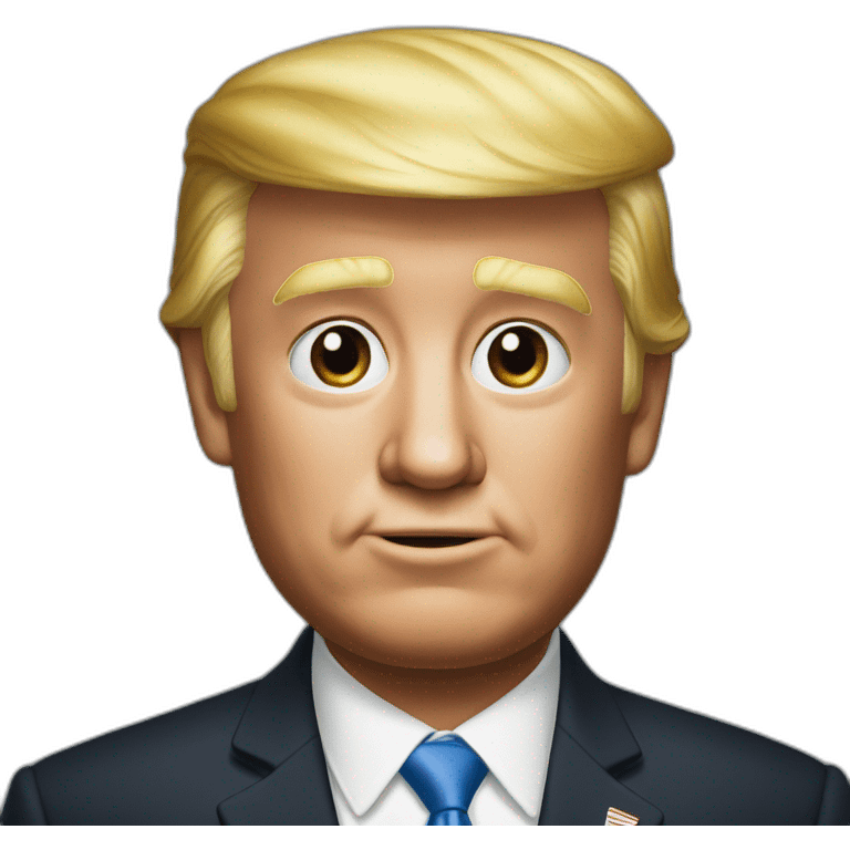 Trump with no socks on emoji