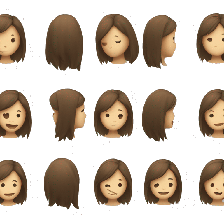 Hair flip by a girl  emoji