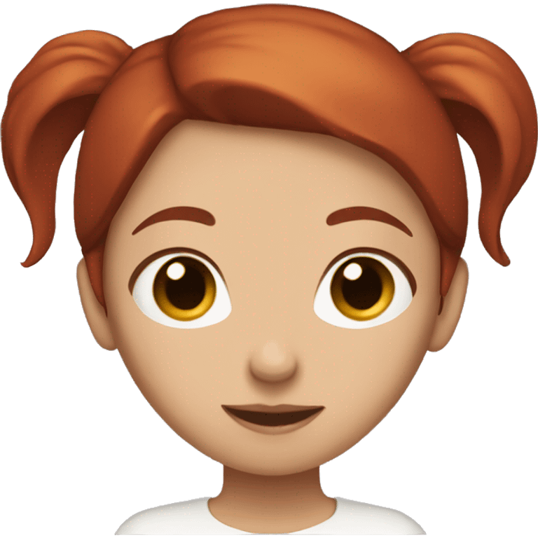 dark red hair girl holding calico emoji