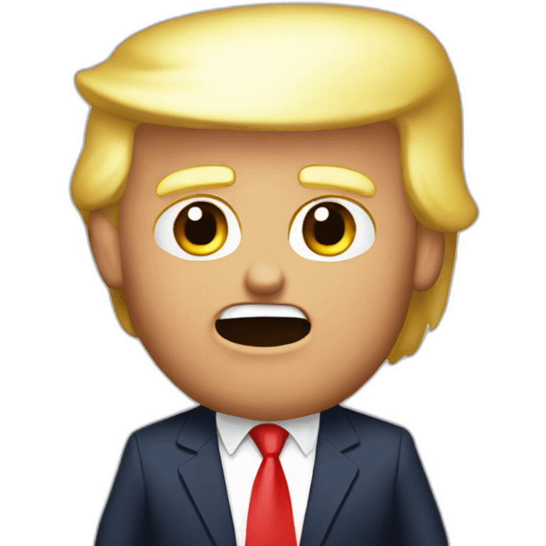 Trump saltando emoji