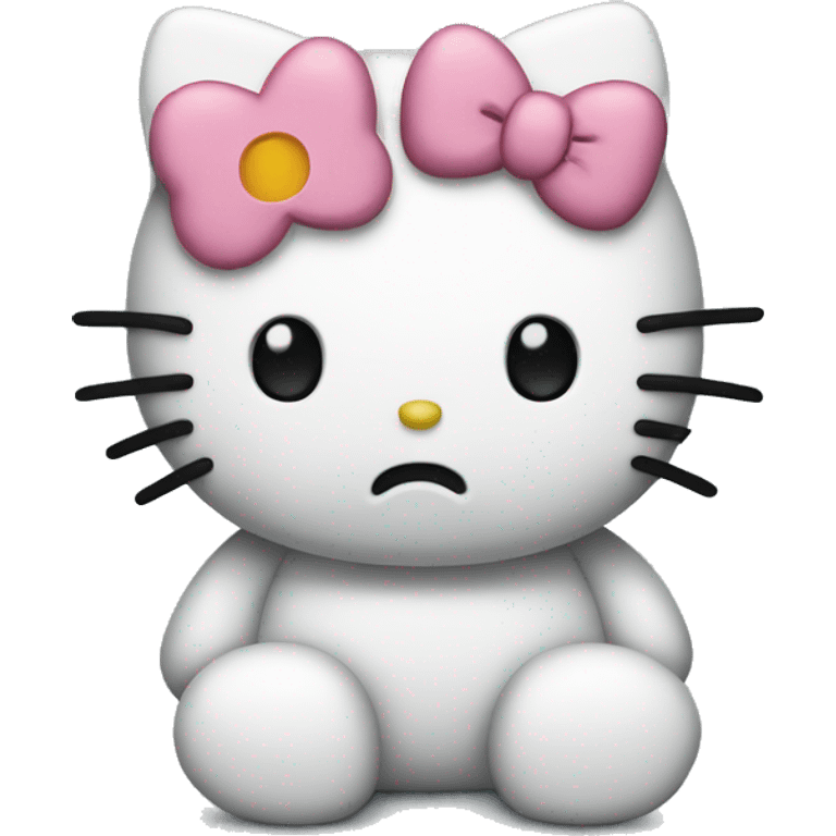 Hello kitty being sad emoji