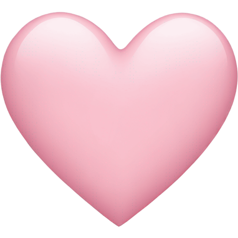 Light pink heart emoji