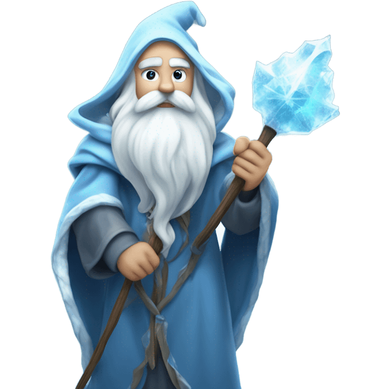 Ice wizard smoking emoji