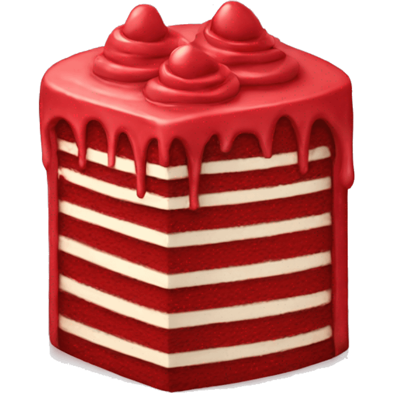 red cake emoji