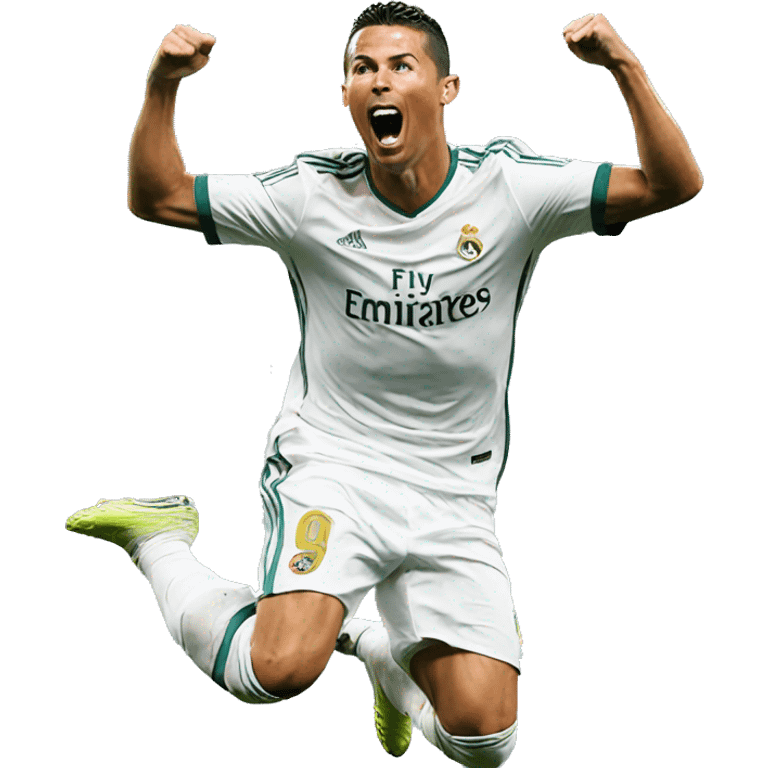 C. Ronaldo doing this iconic celebration emoji