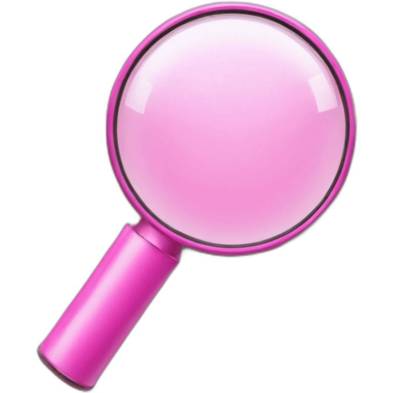 pink dashboard magnifying glass emoji