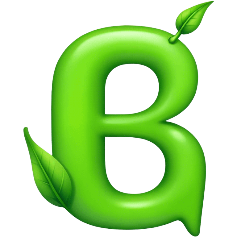 Letter B with a bote emoji