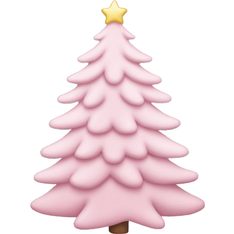 light pink christmas tree emoji